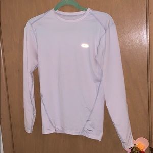 white compression long sleeve